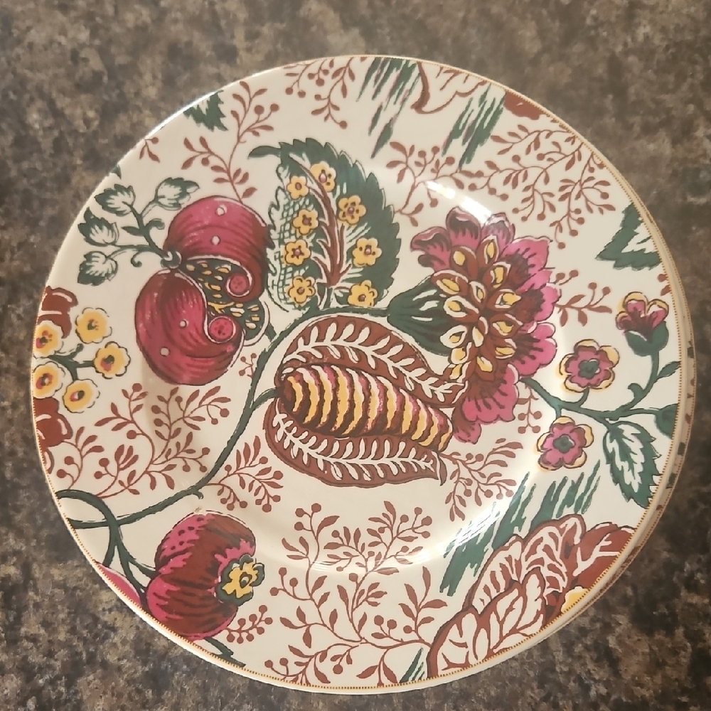 Floral World Market Salad Plates Set Of 3